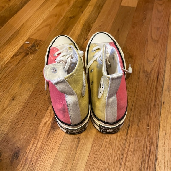 Converse Chuck Taylor, pink and yellow, Size 8W or 6M - Picture 4 of 11